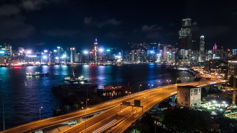 Hong Kong at night